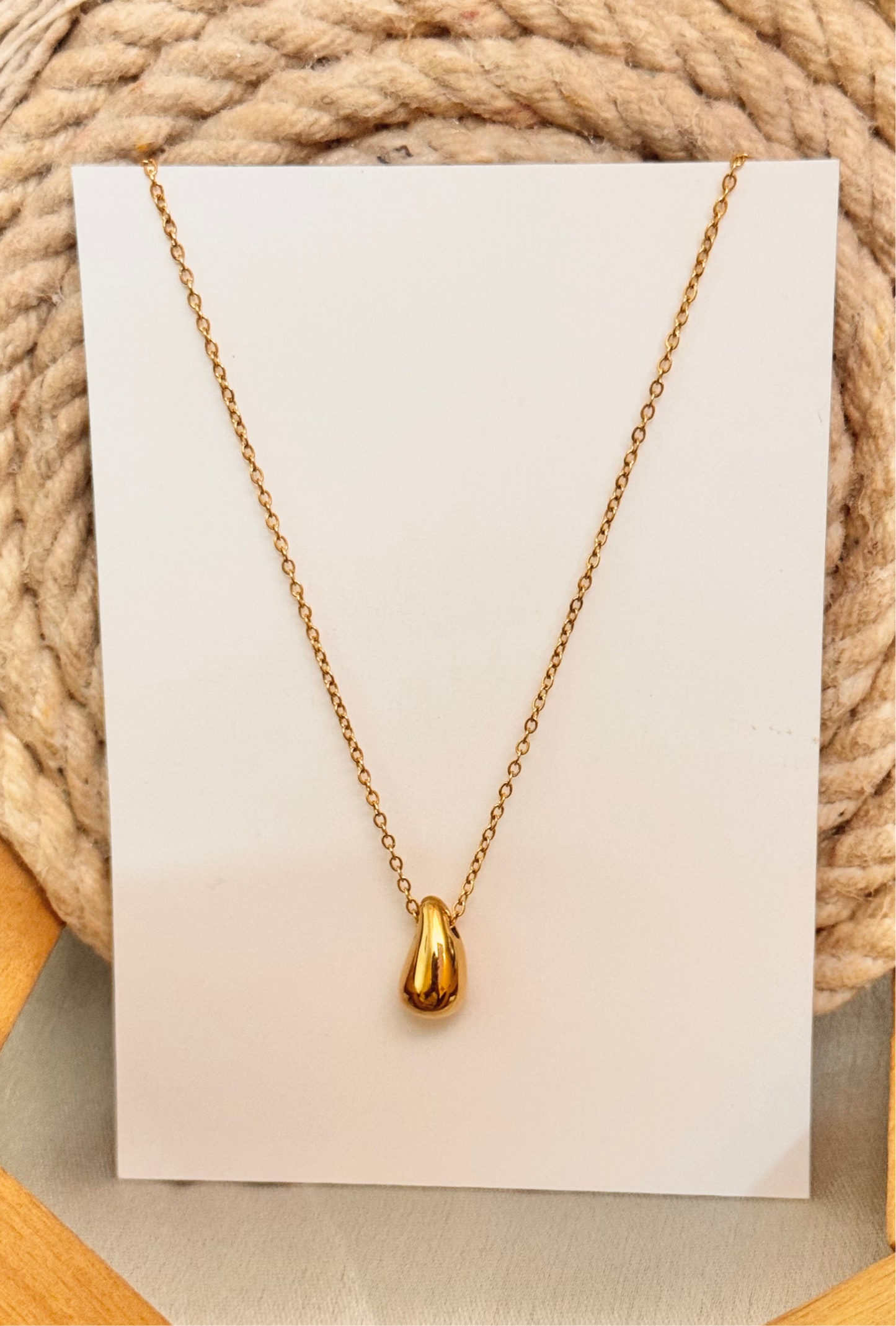 Water Drop Pendant (Anti-Tarnish)