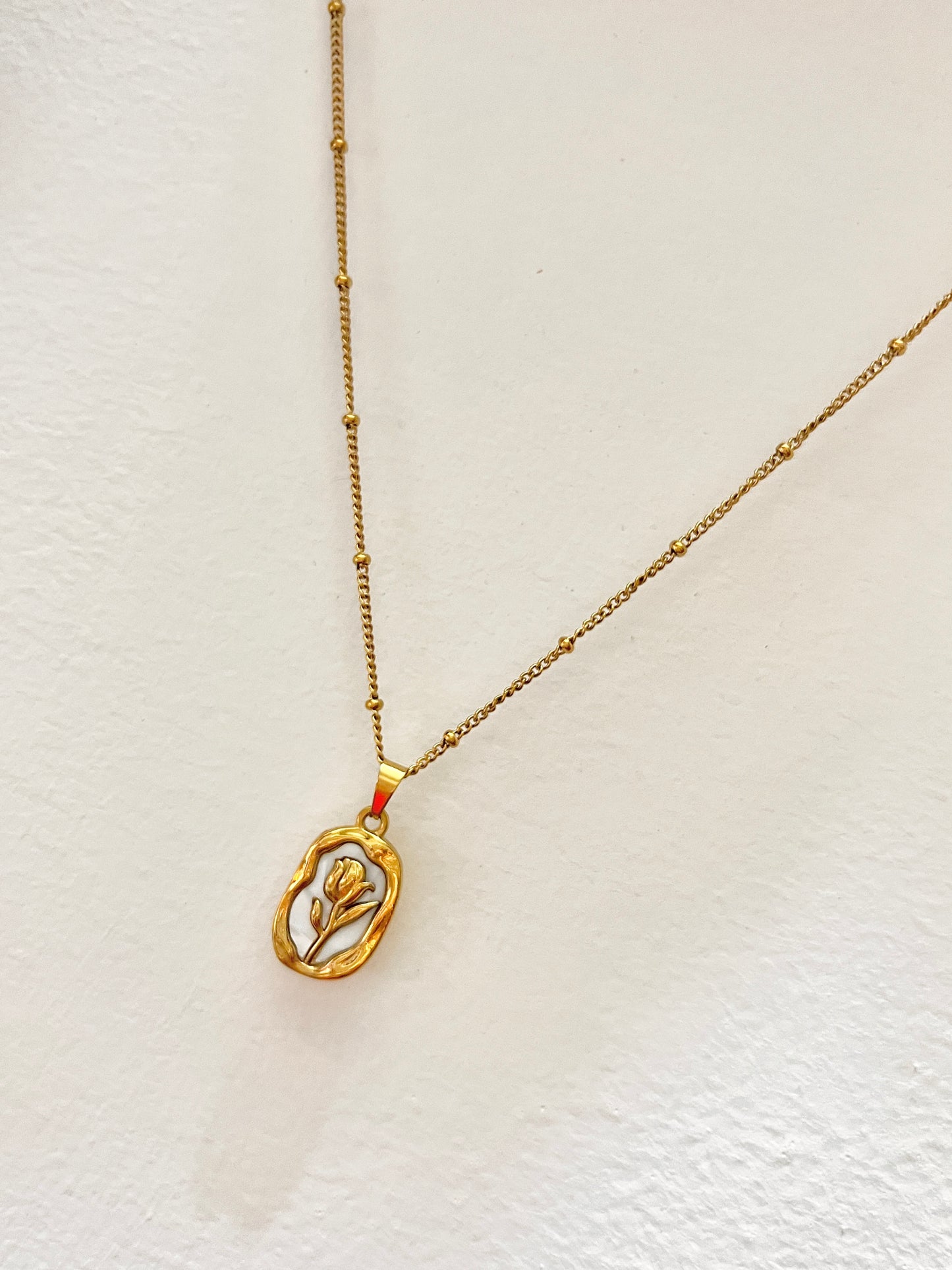 Golden Bloom Pendant(Anti-Tarnish)