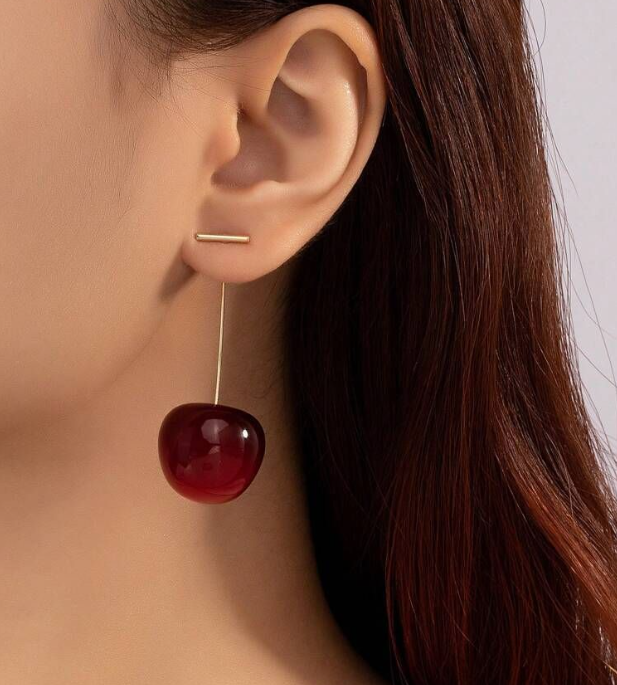 Trendy Cherry Earrings
