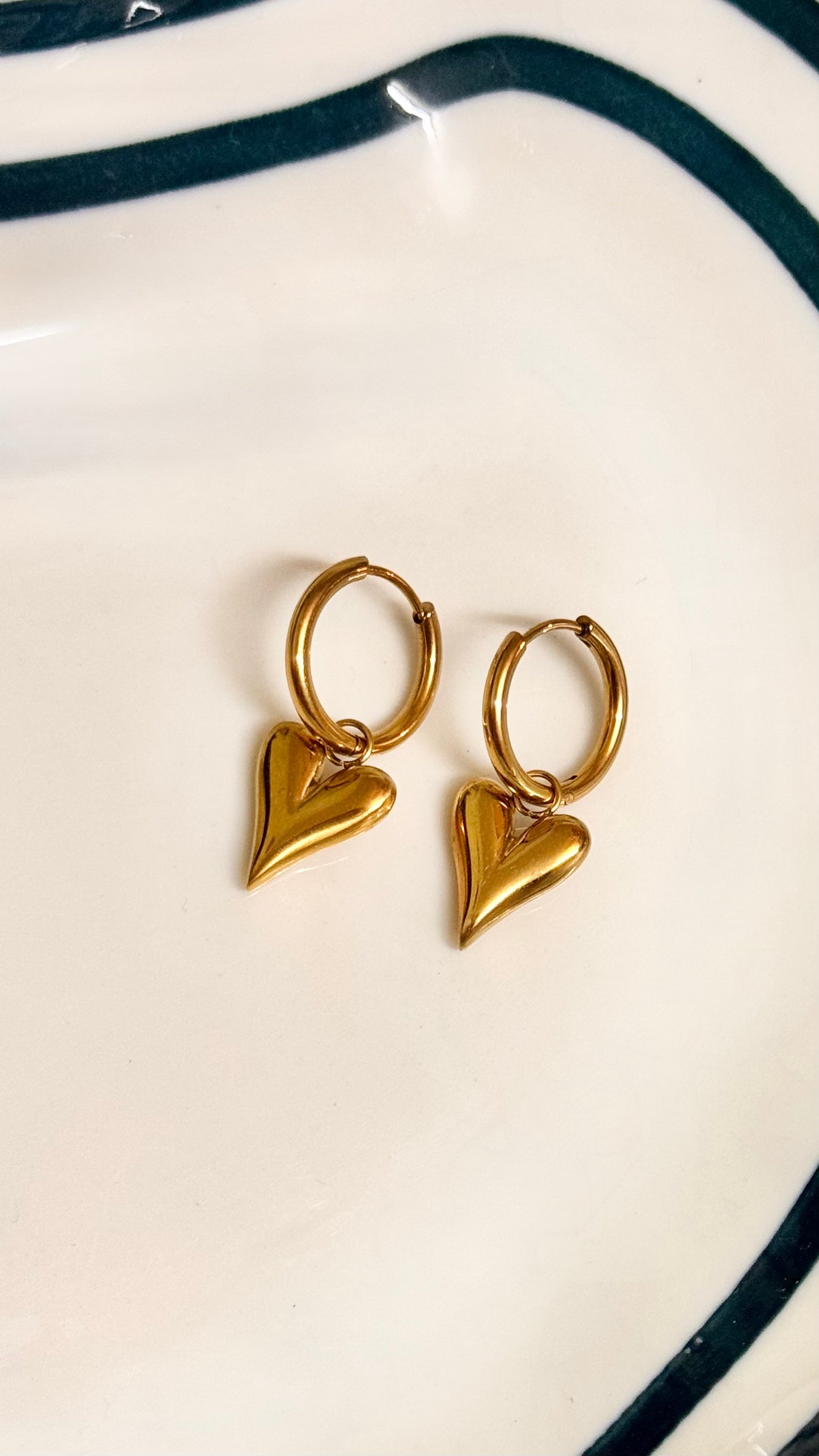 Golden Heartfelt Earrings